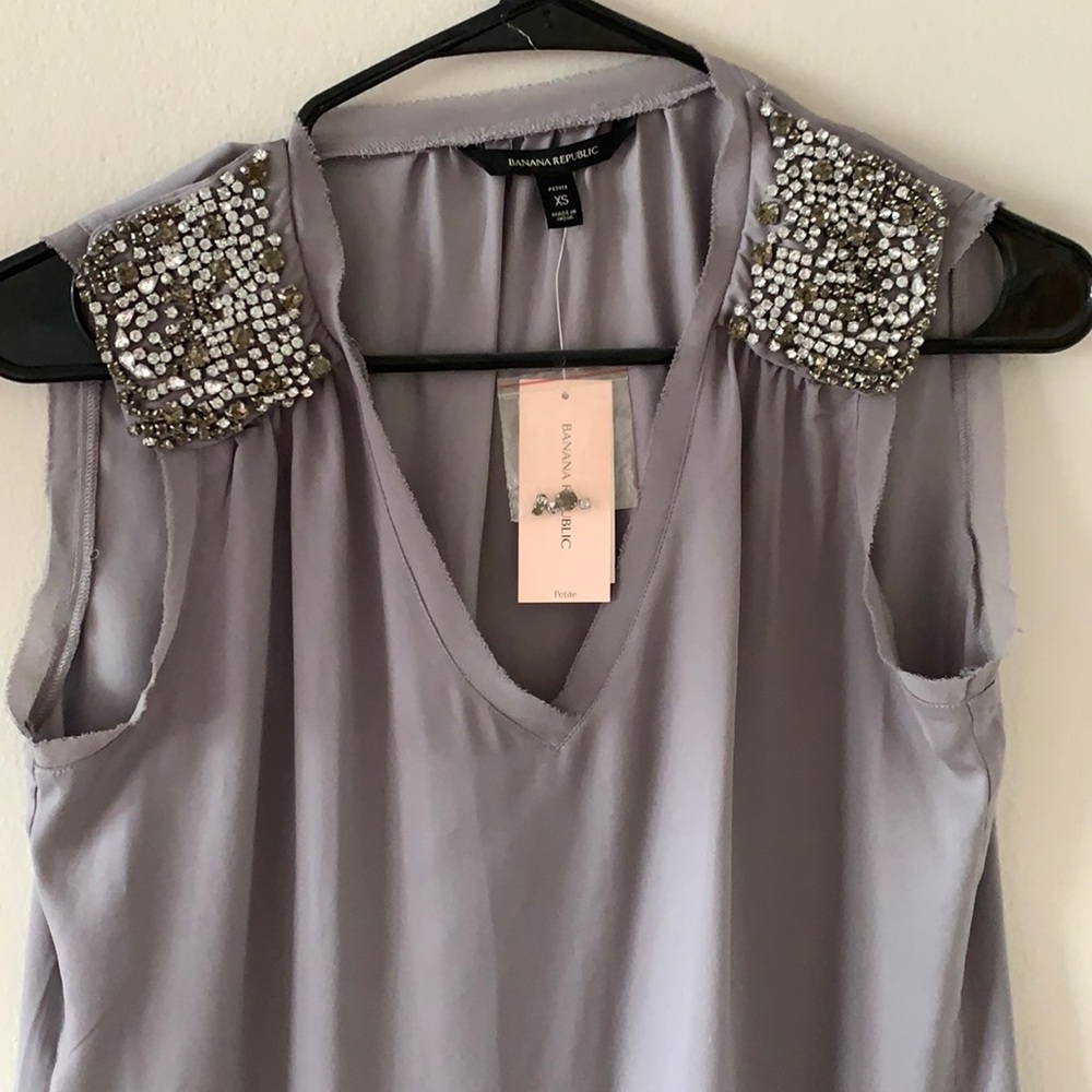 NWT Banana Republic Embellished Top